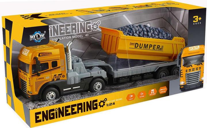 Produktbild Toymax Die-cast truck w/dumper, friction, light & sound