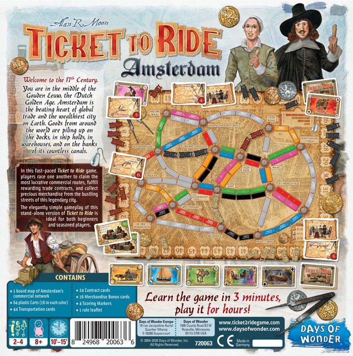 Image du produit Asmodée Days of Wonder Ticket to Ride - Amsterdam EN (Anglais)