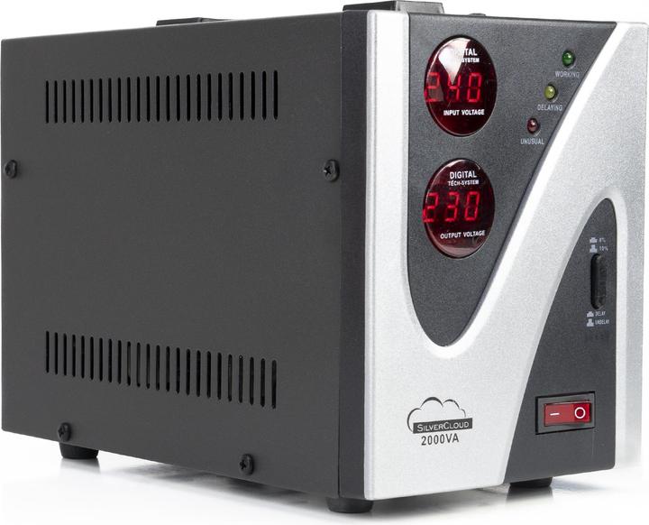 Produktbild SilverCloud Spannungsstabilisator 2000VA 1200W 9,1A (2000 VA, 1200 W)