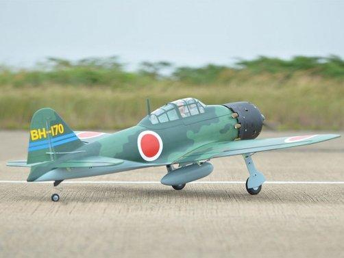 Actual product image Black Horse A6M Zero 1720 mm ARF (Multi motor)