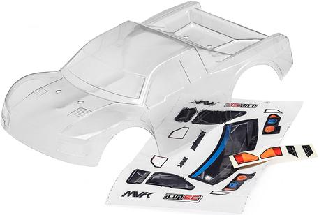 Actual product image Maverick Unpainted. Short Course Truck body w. sticker. (Ion SC)