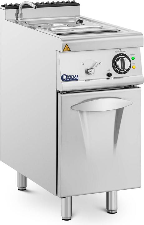 Actual product image Royal Catering Bain-Marie - 3000 W - GN 1/2 - GN 1/3 - tap - base cabinet (40 x 73 cm) -