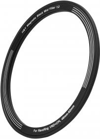 Actual product image H&Y Black Mist Magnetic 1/2 Clip-on Filter for REVORING 46-62mm (62 mm, Black Mist Filter)