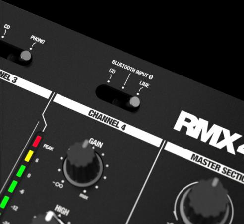 Actual product image reloop DJ mixer RMX-44BT 4-channel (Clubmixer)