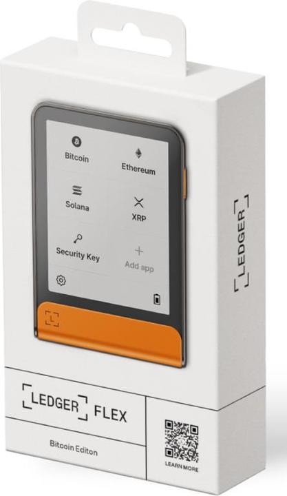 Actual product image Ledger Flex - Bitcoin Orange inkl.Recovery Key (Bitcoin, Ethereum Classic)