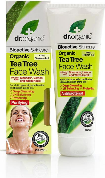 Image du produit Dr. Organic BIOACTIVE ORGANIC Tonique pour le visage à l'Arbre à thé 200 ml (Chiffons de nettoyage, 200 ml)