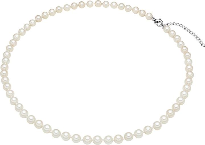 Immagine prodotto Rafaela Donata Catena da donna in argento sterling con perle a conchiglia 45,0 cm di base + 5,0 cm di estensione - (Argento, 45 - 50 cm)
