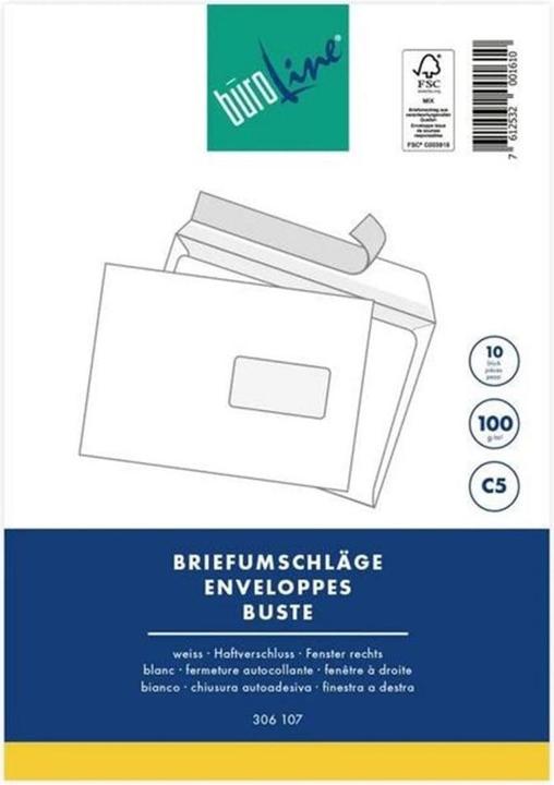 Actual product image BüroLine Envelope (C5, 10 x)