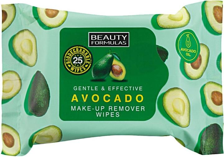 Image du produit Beauty Formulas Lingettes démaquillantes à l'huile d'avocat 25Pcs. (Chiffons de nettoyage)