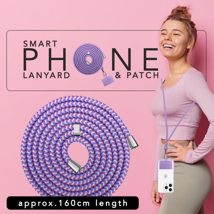 Image du produit Nalia Chaîne universelle pour téléphone portable à porter autour du cou avec pad