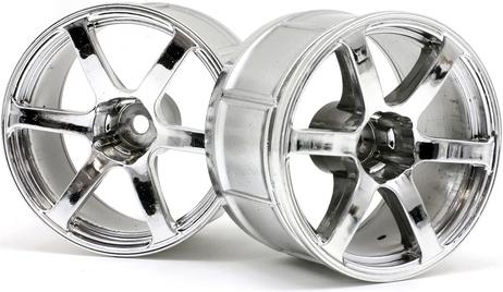 Image du produit HPI LP35 Jante Yokohama AVS T6 chromée 35mm +9 offset (2pcs)