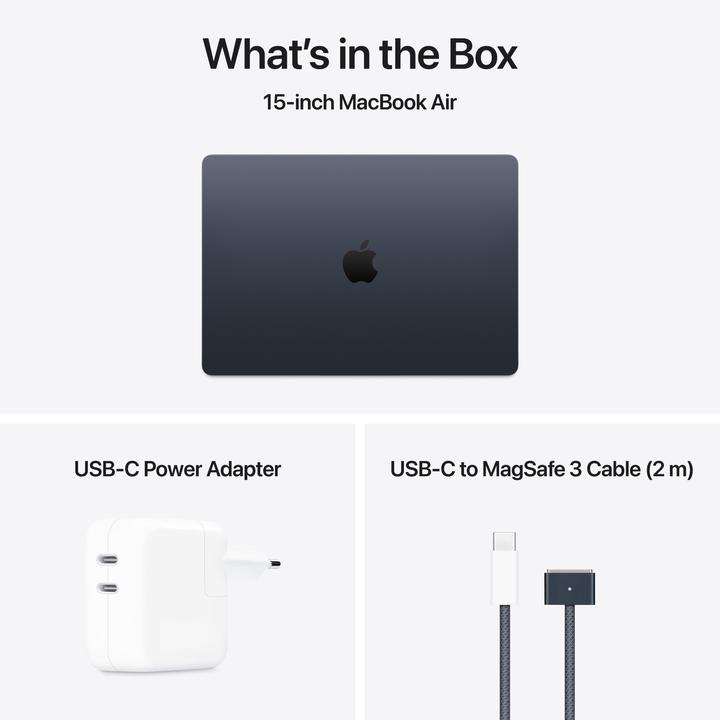 Actual product image Apple MacBook Air – 2025 (15.30", M4, 24 GB, 512 GB, DE)