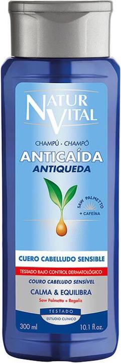 Actual product image NaturVital Champu Anticaida Cuero Cabelludo Sensible 300ml (300 ml, Liquid shampoo)