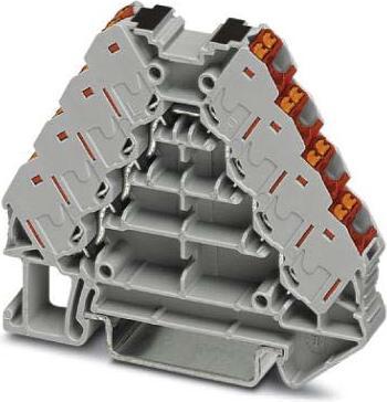 Produktbild Phoenix Contact PTRV 4-PV /RD 3270246 Potenzialverteiler 0.14 mm² 1.50 mm² Grau 10 St.