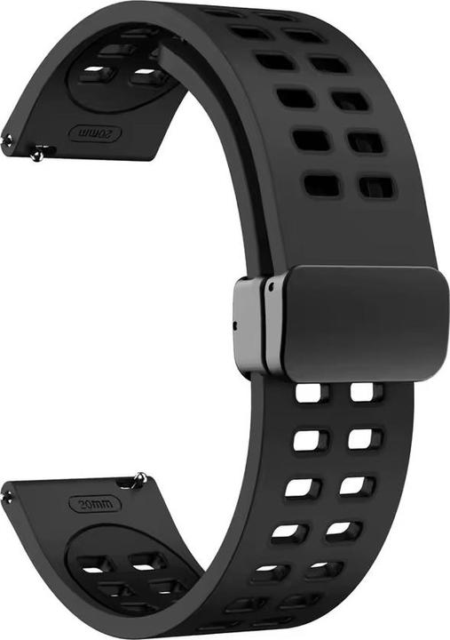 Actual product image Cbx Pure Silikon Uhrenarmband mit magnetischer Faltschliesse 22mm (22 mm, Silicone)