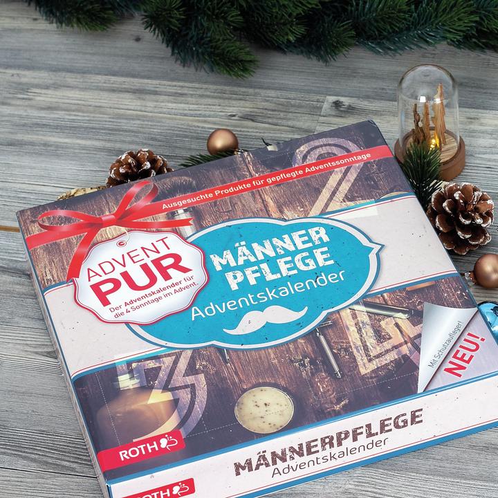 Productafbeelding Roth Adventskalender PUR "Mannenzorg" 2022 met 4 deurtjes, één voor elke adventszondag, bevat