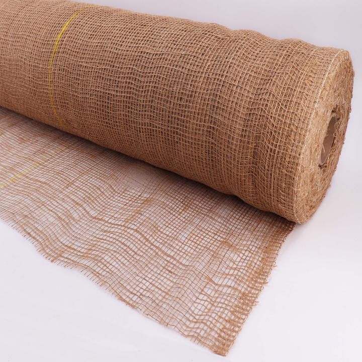 Produktbild Aquagart 55m x 1m Jutegewebe 105g/m² Jutematte Gartenjute Jute Stoff Sackleinen Juteband
