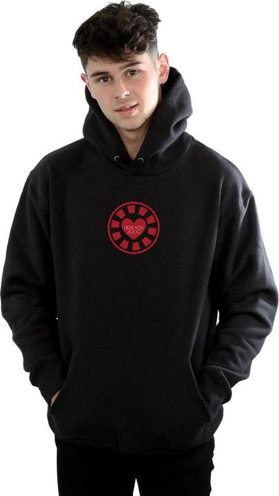 Immagine prodotto Avengers Endgame I Love You 3000 Tony Stark Heart Felpa con Cappuccio Uomo (4XL)