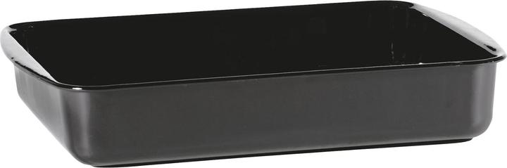 Krüger Plat à four universel 41x32x7,5cm émaillé noir