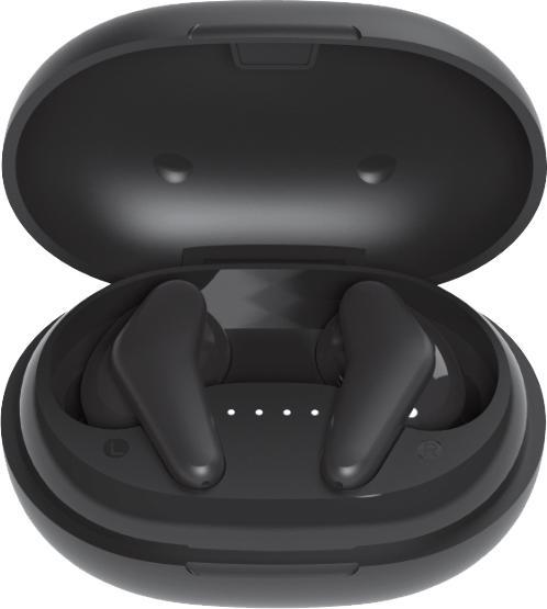 Image du produit Vivanco Casque Bluetooth + boîtier de recharge, noir (pas de réduction du bruit, 12 h, Sans fil)