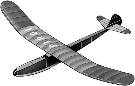 Produktbild Aeronaut Pirol Werkstoffpackung mit Bauplan 1300 mm (Segelflugzeug)