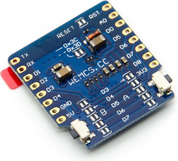 Produktbild Purecrea Wemos OLED Shield V2.0.0 Blau I2c 64×48 0.66’’