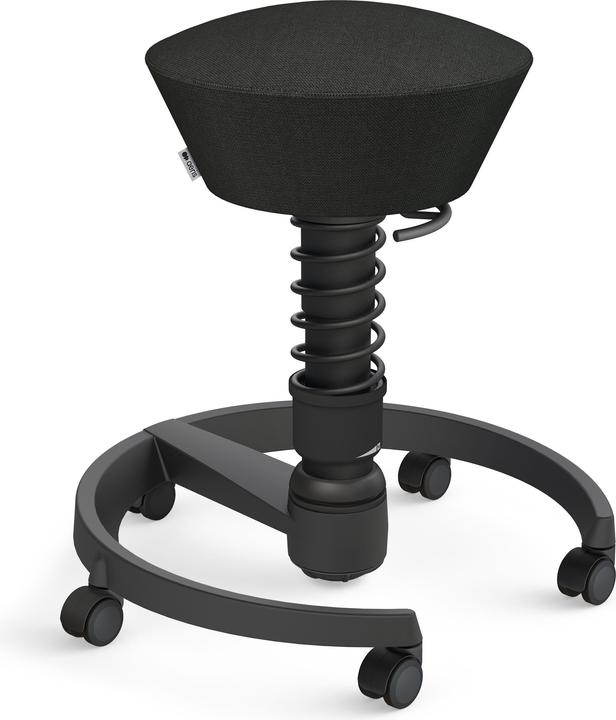 Aeris Stool Swopper 102HBSTBK black/black, with castors