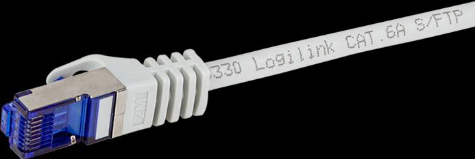 Produktbild LogiLink Patchkabel Ultraflex, Kat.6A, S/FTP, 2,0 m, grau mitCat.7 Rohkabel, extra flexibles & weiches Kabel (S/FTP, CAT6a, 2 m)