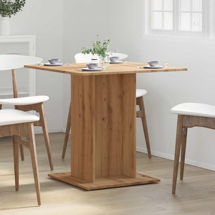 Immagine prodotto VidaXL Esstisch Küchentisch Esszimmertisch Speisetisch Tisch Artisan-Eiche (80 x 80 x 75 cm)