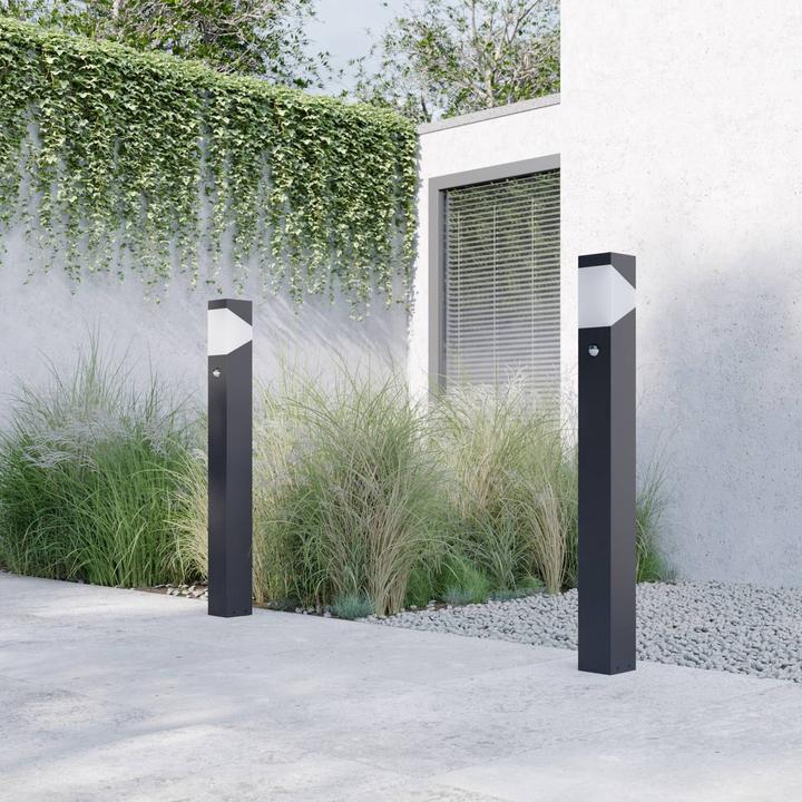 Immagine prodotto Lucande Kiran Luce da giardino per esterni con sensore H100 Grafite (E27, IP44)