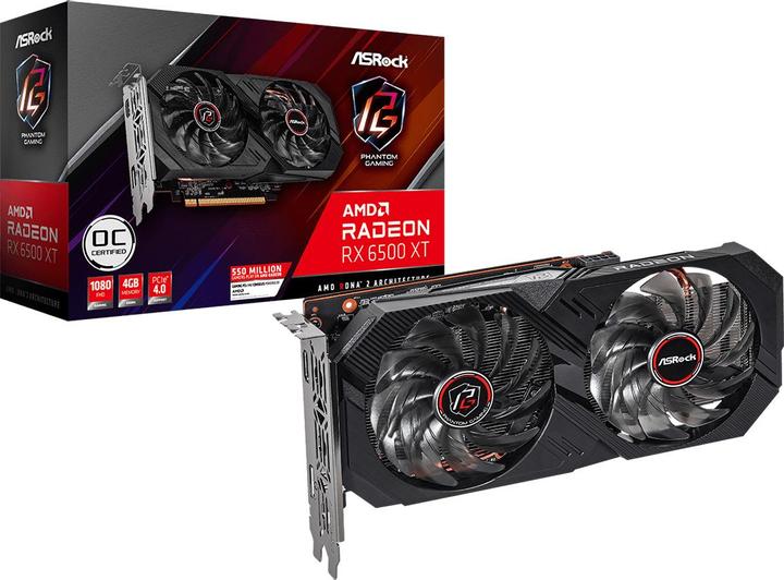 AsRock RX 6500 XT Phantom Gaming D OC (4 GB)