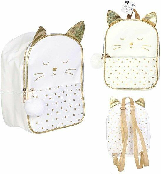 Rucksack Katze weiss