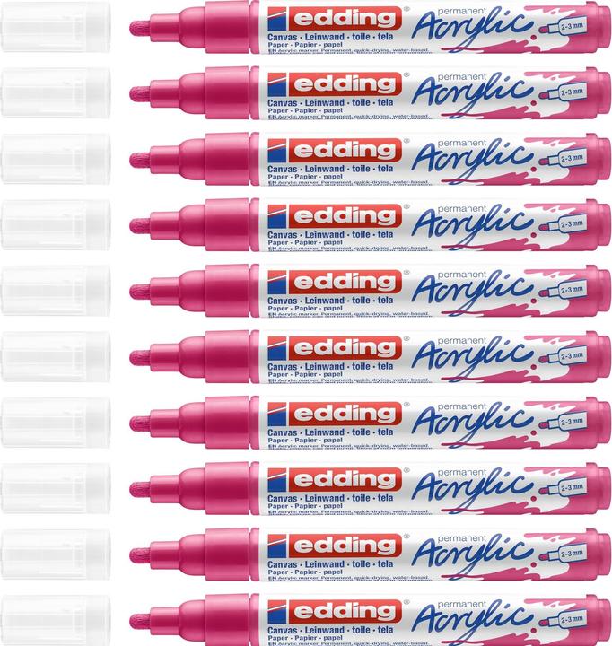 Produktbild Edding Acrylmarker 5100 Medium (Telemagenta, 3 mm, 1 x)