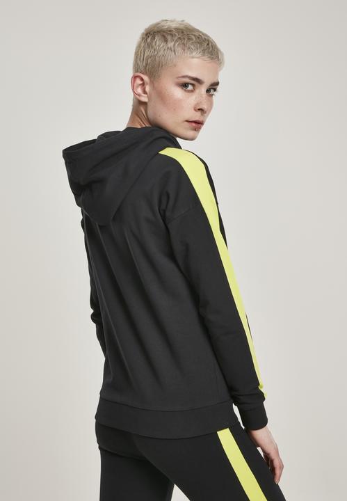 Actual product image Urban Classics Ladies Neon Shoulder Stripe Hoody (XS)