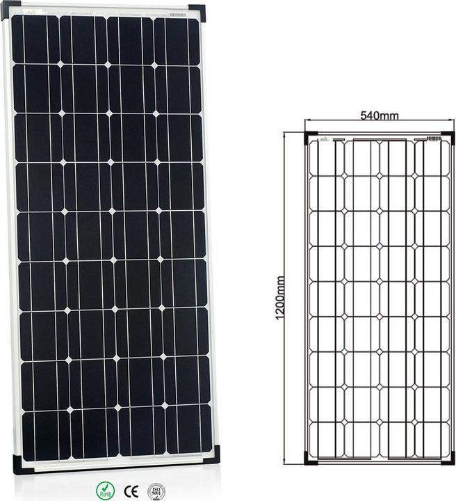 Actual product image Offgridtec ® 100 Watt solar system BIG-L 100W 101Ah 12V complete system (100 W)
