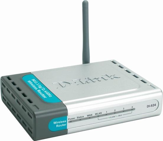 Produktbild D-Link DI-524, Wireless Router mit 54 Mbit/s