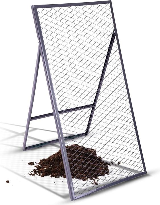 Produktbild Novatool Boden Durchwurfsieb 100x50 cm, aus pulverbeschichtetem Stahl, Durchwurfgitter Sieb für Erde
