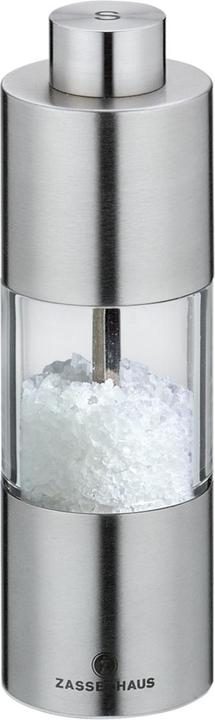 Actual product image Zassenhaus Salt mill Mainz stainless steel / acrylic, 14 cm (Salt)