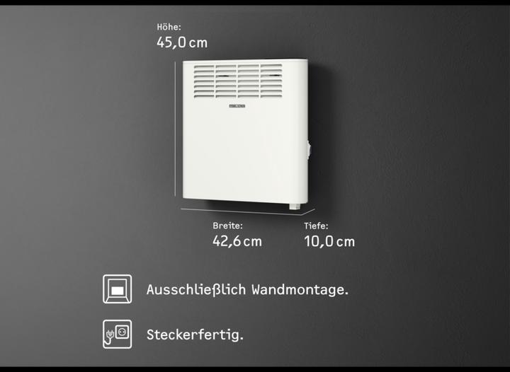 Produktbild Stiebel Eltron CNS 1000 Plus LCD, 1,0 kW Wandkonvektor für ca. 12 m², TÜV geprüft (1000 W)