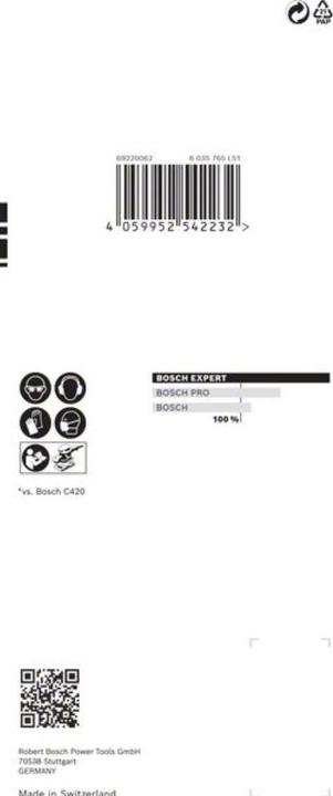 Produktbild Bosch Professional Zubehör EXPERT C470 Schleifpapier mit 8 Löchern für Schwingschleifer, 80 x 133 mm, G 400, 10-tlg. (400)