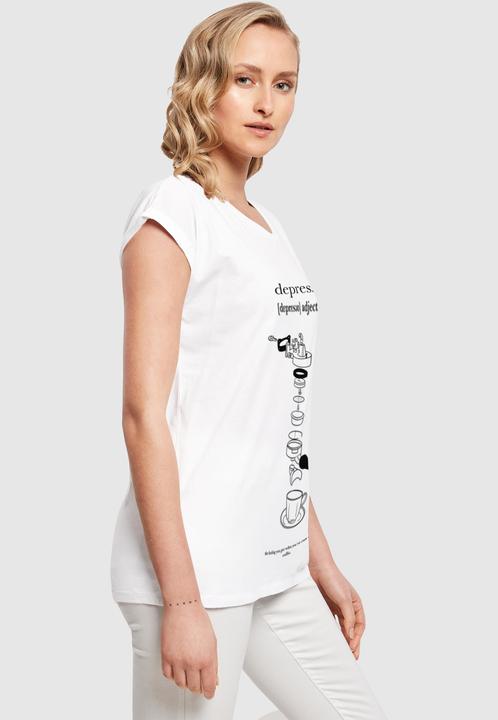 Produktbild Mister Tee MisterTee Ladies Depresso Extended Shoulder Tee - 174691 (L)