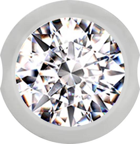 Immagine prodotto Star Piercing Chiusura a sfera argento con cristallo argento (senza ottone)