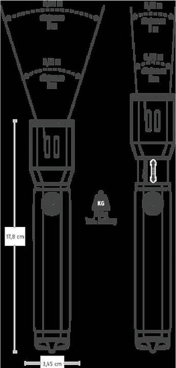 Image du produit Abus Lampe de poche TL517 (17.80 cm, 450 lm)