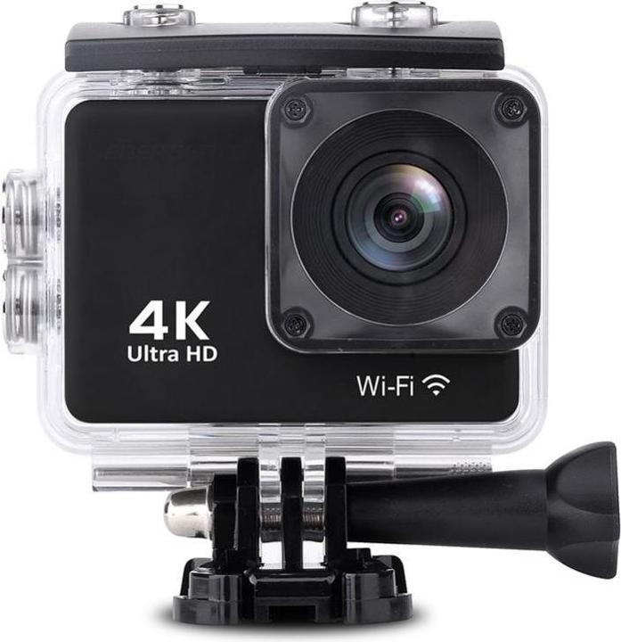 Hurtel DV8500 4K Wi-Fi 16Mpx Sportkamera wasserdicht Weitwinkel + Zubehör - Schwarz (30p, WLAN)
