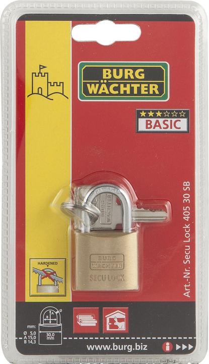 Actual product image Burg Wächter Cylinder lock Secu-Lock 405 30
