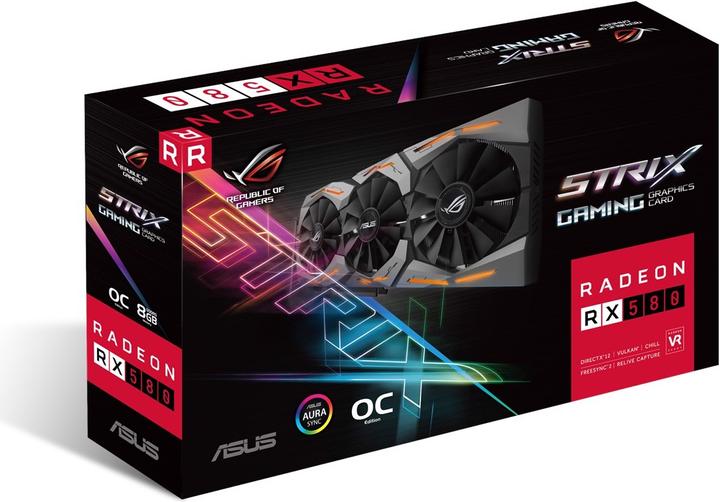 Produktbild ASUS Radeon ROG STRIX RX 580 O8G GAMING (8 GB)