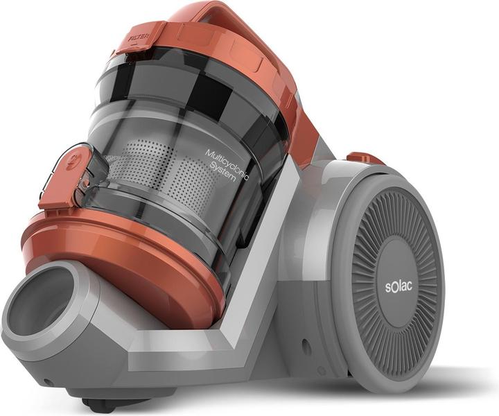Actual product image Solac More Brave, 800 W, Cylinder vacuum, Dry, Bagless, HEPA, Multi cyclonic