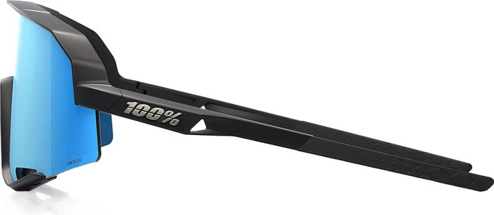 Actual product image 100% Slendale - Matte Black - HiPER Blue Multilayer Mirror L (Mat Black, HiPer blue multilayer mirror)