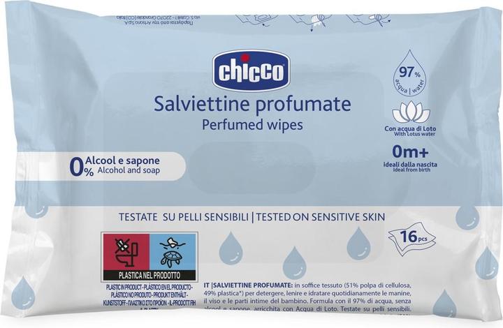 Chicco Reinigungstücher Pocket, 16 Stk. - 0m+ (16 Stück)