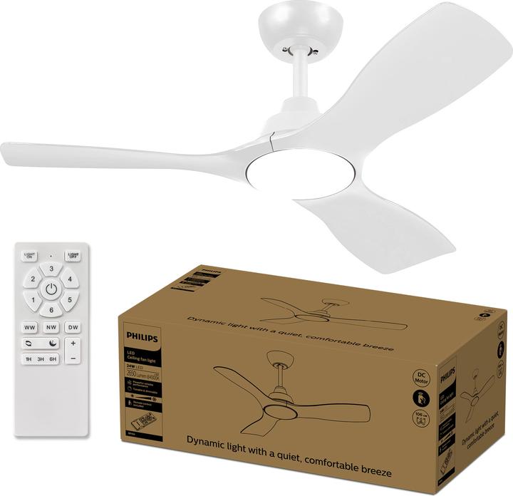 Actual product image Philips Fan Ceiling Light 30(Fan)+24(Light)W